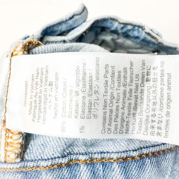 Madewell The Perfect Vintage Jean Light Wash Denim Zip Fly Size 25 - Picture 7 of 9